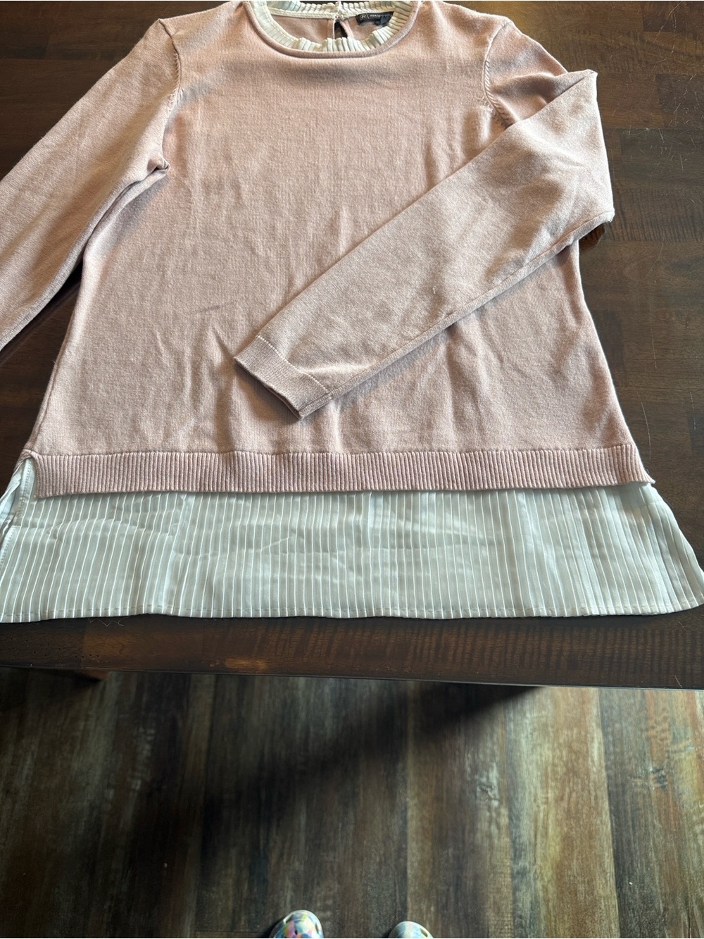 Adrianna Papell Light Pink Sweater